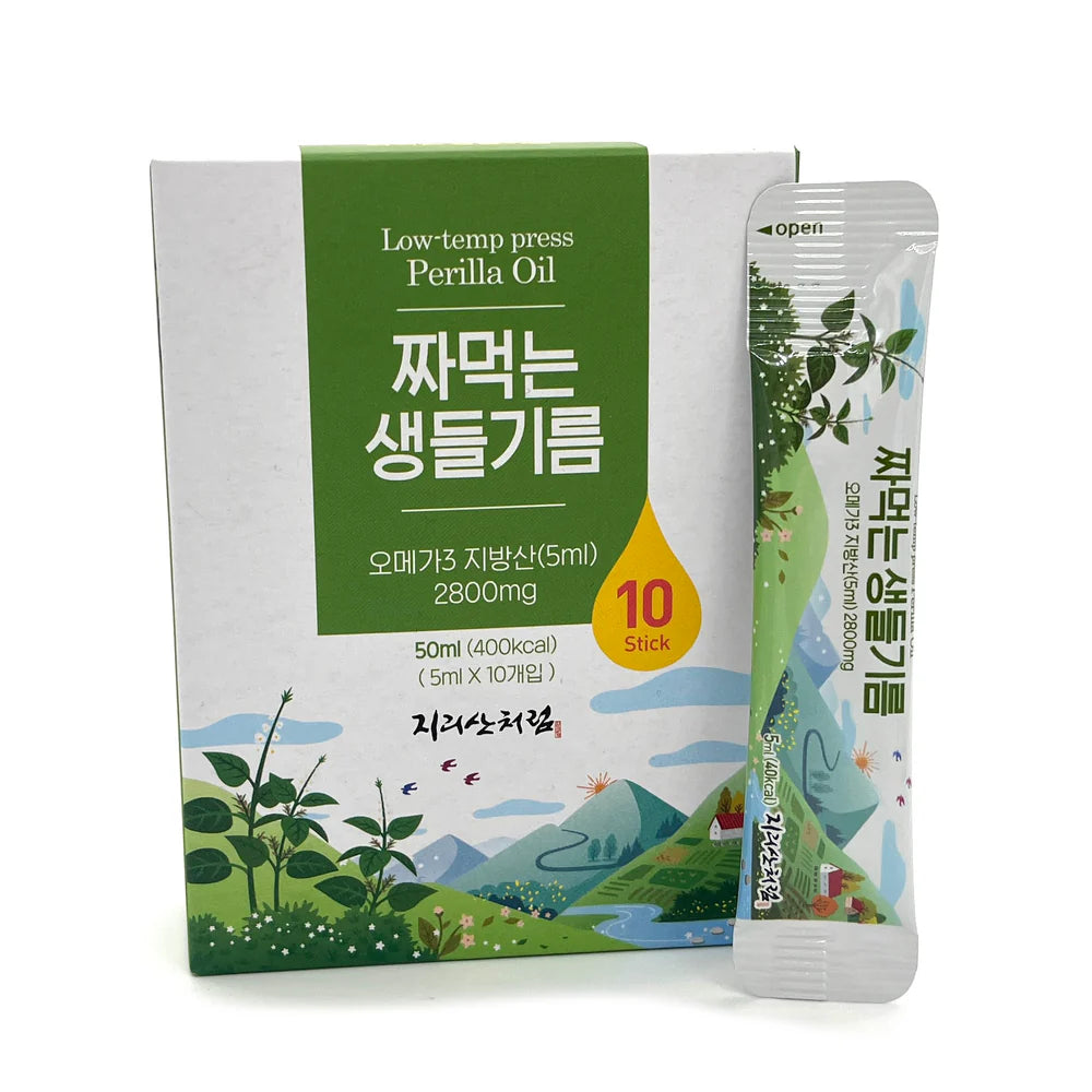 Low-temp Pressed Perilla Oil 행복한 정은씨 지리산처럼 짜먹는 생들기름 스틱형